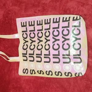 SoulCycle Reflective NeoChrome Iridescent Pink Cycling Bicycle Wowen's Tote Bag